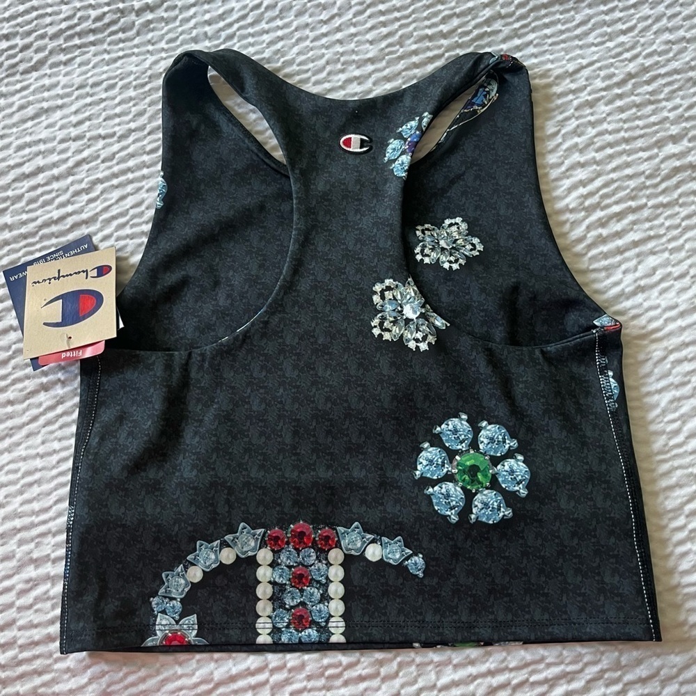 Champion C Bling Fitted Crop Top Women’s Size Medium - Picture 4 of 10